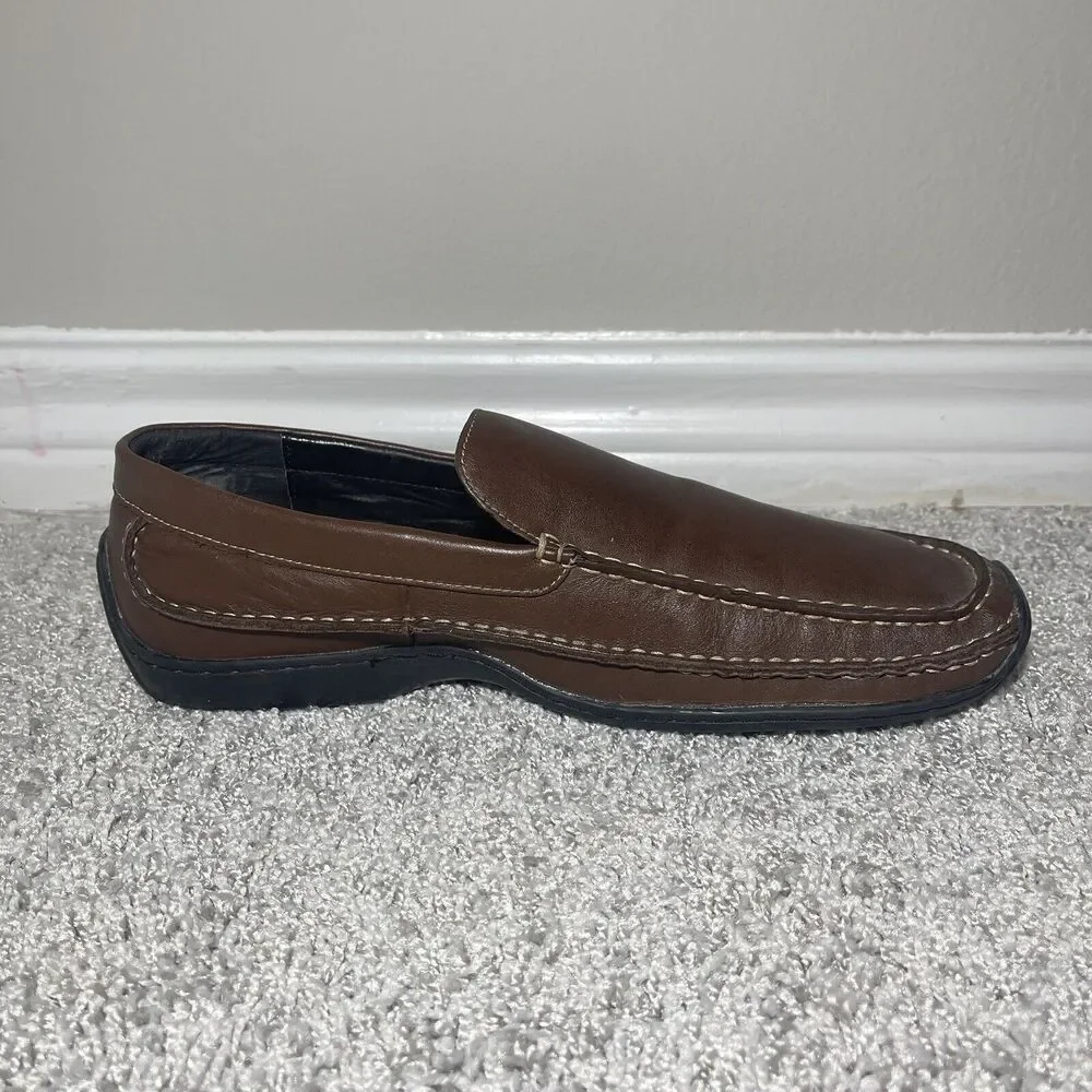 Aston Grey 60661 Brown Leather  Loafers Men’s Size 10